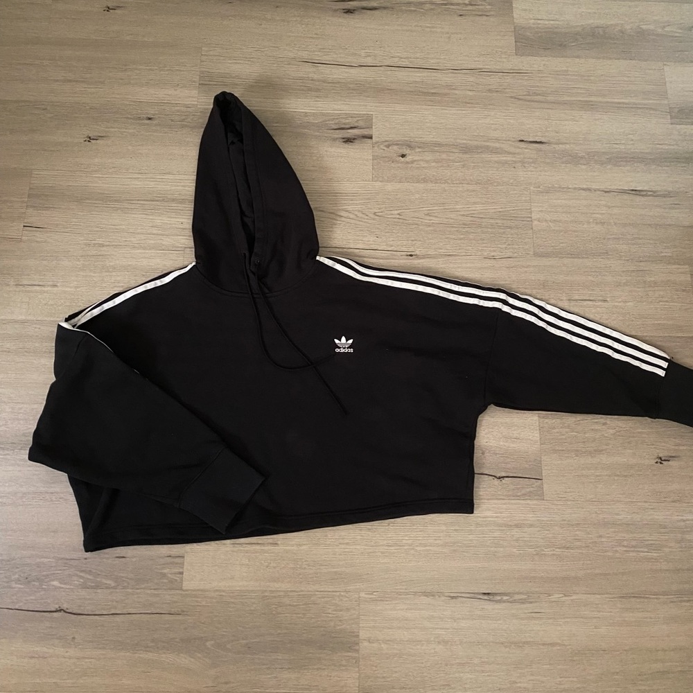 Adidas cropped hoodie womens larger uk size 18